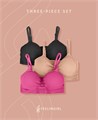 Комплект из 3 безкаркасных бралетов без прокладок FeelinGirl для повседневного ношения 11269776