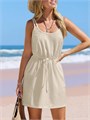 Женское мини-платье CUPSHE с полупрозрачным покрытием, завязками на талии и без рукавов 11291412