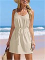 Женское мини-платье CUPSHE с полупрозрачным покрытием, завязками на талии и без рукавов 11291412