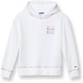 Champion Легкая и теплая детская толстовка с капюшоном для девочек, 60% хлопок, 40% полиэстер, стандартная посадка 11288084