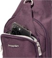 Baggallini Женская нейлоновая сумка-переноска 30х18 см с регулируемым плечевым ремнем и карманом для телефона 11274197