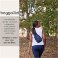Baggallini Женская нейлоновая сумка-переноска 30х18 см с регулируемым плечевым ремнем и карманом для телефона 11274197