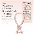 Набор для создания кудрей Kitsch без повреждений – 86 см безнагревательный валик для волос с 2 сатиновыми резинками, удобные кудри для сна 11244389