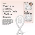 Набор для создания кудрей Kitsch без повреждений – 86 см безнагревательный валик для волос с 2 сатиновыми резинками, удобные кудри для сна 11244389