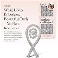 Набор для создания кудрей Kitsch без повреждений – 86 см безнагревательный валик для волос с 2 сатиновыми резинками, удобные кудри для сна 11244389