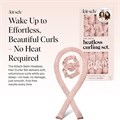 Набор для создания кудрей Kitsch без повреждений – 86 см безнагревательный валик для волос с 2 сатиновыми резинками, удобные кудри для сна 11244389
