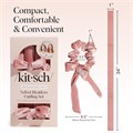 Набор для создания кудрей Kitsch без повреждений – 86 см безнагревательный валик для волос с 2 сатиновыми резинками, удобные кудри для сна 11244389