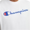 Классическая мужская майка Champion из лёгкого хлопка с принтом на груди, белая, размер XXL 11274089