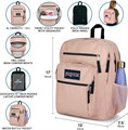 JanSport Рюкзак для ноутбука с двумя отделениями и эргономичными лямками, карманом для 15-дюймового ноутбука, ручкой - Бука Vibe 11277048