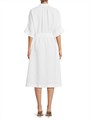 Льняное миди-платье Natori с поясом, 55% лен, 45% вискоза, рукава три четверти 11027451