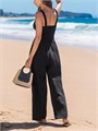 Летний комбинезон Cupshe с глубоким V-образным вырезом, открытыми плечами и широкими штанинами 11252043
