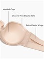 Чудесный бюстгальтер без бретелек Delimira - Поддержка с легкими чашками для больших размеров, полный контроль 11264708