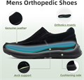 Мужская обувь OrthoComfoot с ортопедической поддержкой: кожаные лоферы для профилактики плантарного фасциита 11252595
