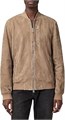 Мужской бомбер AllSaints из 100% козьей замши, только химическая чистка 11275148
