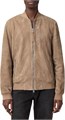 Мужской бомбер AllSaints из 100% козьей замши, только химическая чистка 11275148