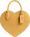 Coach Сумка в форме сердца из мягкой коровьей кожи с регулируемым ремнем и застежкой-молнией через плечо 11264429