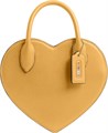 Coach Сумка в форме сердца из мягкой коровьей кожи с регулируемым ремнем и застежкой-молнией через плечо 11264429