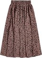 Юбка миди с винтажным принтом от Milumia, с высокой талией, расклешенная, повседневная, из 100% полиэстера 11277262