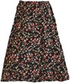 Юбка миди с винтажным принтом от Milumia, с высокой талией, расклешенная, повседневная, из 100% полиэстера 11277262