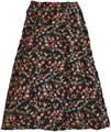 Юбка миди с винтажным принтом от Milumia, с высокой талией, расклешенная, повседневная, из 100% полиэстера 11277262