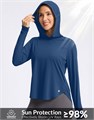 Женская легкая солнцезащитная футболка с капюшоном G Gradual UPF 50+ с длинными рукавами для активного отдыха и рыбалки 10023174