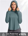 Женская легкая солнцезащитная футболка с капюшоном G Gradual UPF 50+ с длинными рукавами для активного отдыха и рыбалки 10023174