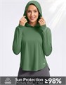 Женская легкая солнцезащитная футболка с капюшоном G Gradual UPF 50+ с длинными рукавами для активного отдыха и рыбалки 10023174