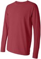 Лонгслив Comfort Colors Chouinard 6014 для взрослых из легкого хлопка, цвет кармин, размер XXL 11308160