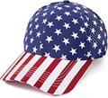 Zando Патриотическая кепка с флагом США для женщин и мужчин, красная, белая и синяя, со защитой от солнца, из дышащего материала 11243323