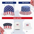 Zando Патриотическая кепка с флагом США для женщин и мужчин, красная, белая и синяя, со защитой от солнца, из дышащего материала 11243323