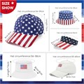 Zando Патриотическая кепка с флагом США для женщин и мужчин, красная, белая и синяя, со защитой от солнца, из дышащего материала 11243323