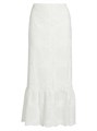 Юбка миди из вуали от Giambattista Valli с пышной выкройкой и волнистыми краями, 64% полиэстер 11022299