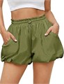 Женские летние шорты Fisoew с модным дизайном, высокой талией и карманами для спорта и отдыха 11262919