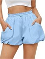 Женские летние шорты Fisoew с модным дизайном, высокой талией и карманами для спорта и отдыха 11262919