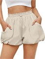 Женские летние шорты Fisoew с модным дизайном, высокой талией и карманами для спорта и отдыха 11262919