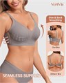 Бесшовный формованный мягкий бюстгальтер без проводов Vertvie с пуш-ап эффектом, поддержкой и полным покрытием для большого размера 11252249