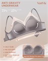 Бесшовный формованный мягкий бюстгальтер без проводов Vertvie с пуш-ап эффектом, поддержкой и полным покрытием для большого размера 11252249