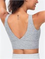 Спортивный бюстгальтер The Gym People с V-образным вырезом, без косточек, мягкий и эластичный, для йоги и фитнеса 11279484