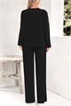 Женский комплект домашней одежды Prettygarden из 2-х предметов: лонгслив с V-образным вырезом и широкие брюки с карманами 11248079