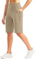 Женские эластичные бермуды G Gradual с высокой талией и карманами для прогулок и повседневной носки, длина 30 см 10023302