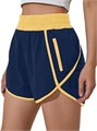 Женские спортивные мини-шорты Bmjl с высокой талией, карманами и эластичной тканью, длина 2,5 дюйма 11243463
