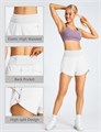 Женские спортивные мини-шорты Bmjl с высокой талией, карманами и эластичной тканью, длина 2,5 дюйма 11243463