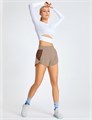 Женские спортивные мини-шорты Bmjl с высокой талией, карманами и эластичной тканью, длина 2,5 дюйма 11243463