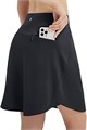 Женская юбка-шорты Baleaf, длина 50 см, с высокой талией, для гольфа и тенниса, с карманами, UPF 50+ 11276827