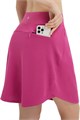 Женская юбка-шорты Baleaf, длина 50 см, с высокой талией, для гольфа и тенниса, с карманами, UPF 50+ 11276827