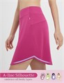 Женская юбка-шорты Baleaf, длина 50 см, с высокой талией, для гольфа и тенниса, с карманами, UPF 50+ 11276827