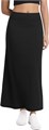 Юбка Urban CoCo макси с завышенной талией из эластичной рибанной ткани с эффектом А-силуэта 11273961