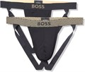 Комплект из 2 молодёжных бандажей BOSS из 95% хлопка с блестящей лентой 11287880