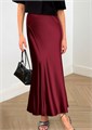 Женская макси-юбка Kirundo из атласа с эластичным высоким поясом, модная на лето, осень и зиму 11277208