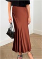 Женская макси-юбка Kirundo из атласа с эластичным высоким поясом, модная на лето, осень и зиму 11277208